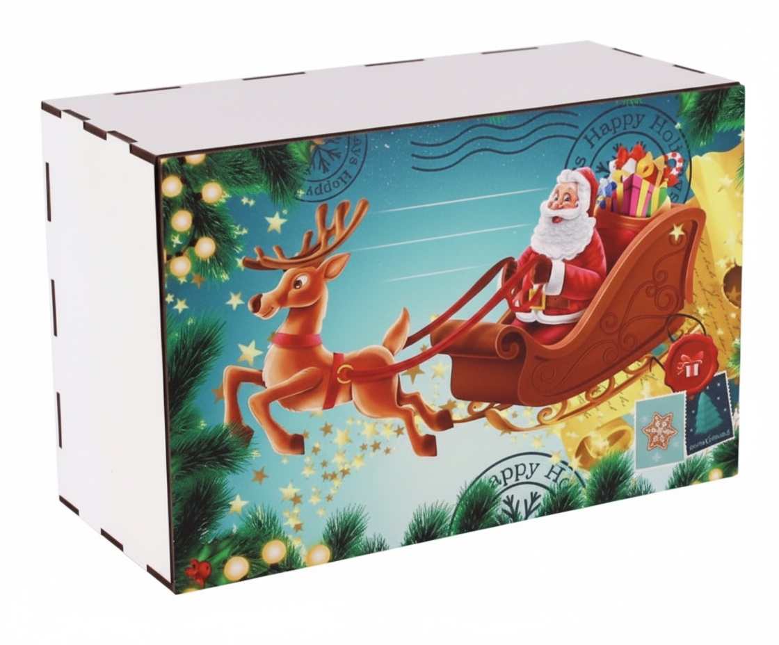 Новорічний подарунок в упаковці з дерева RETAIL HOLDING №4 700 г. (Стандарт)